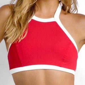 Red seafolly bikini size 8 top and bottom